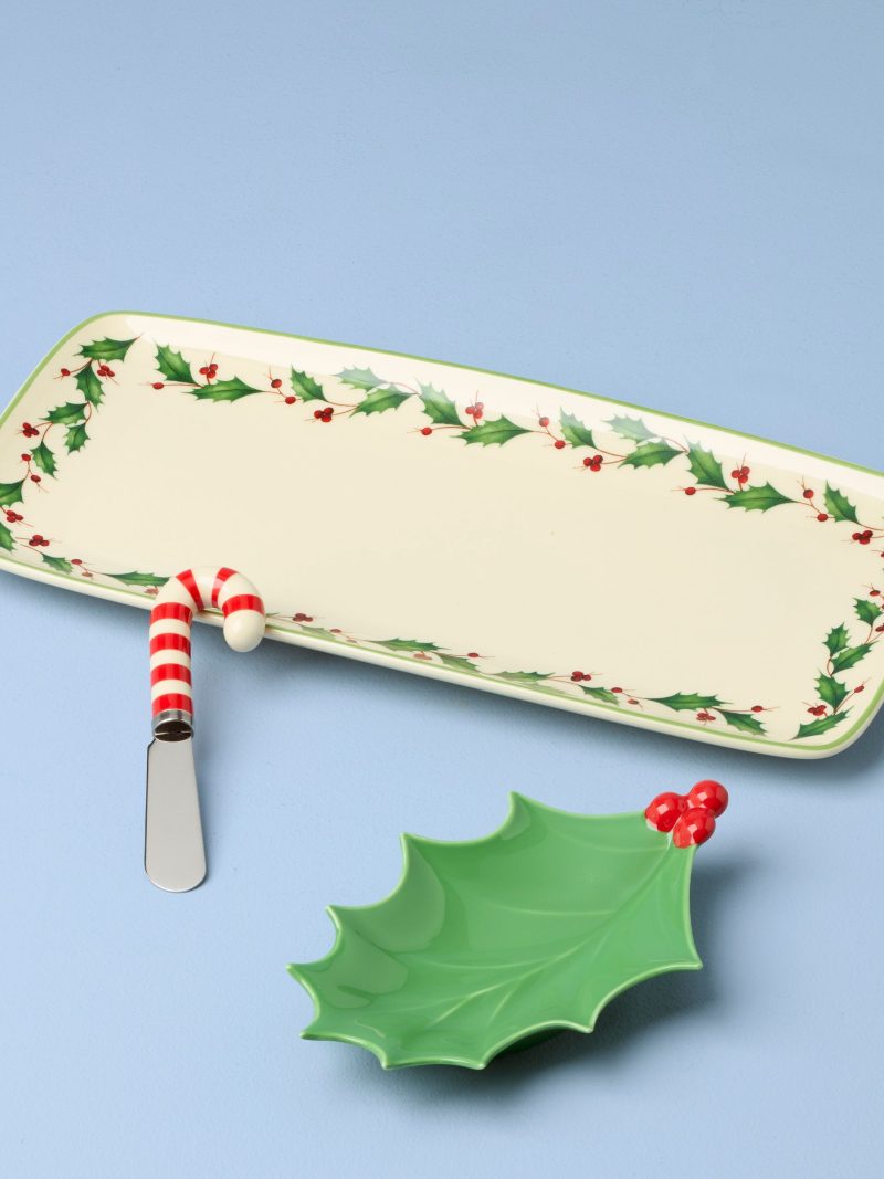 Holiday 3-Piece Hostess Set With Spreader